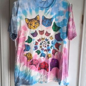 Tiedye Cat T-Shirt